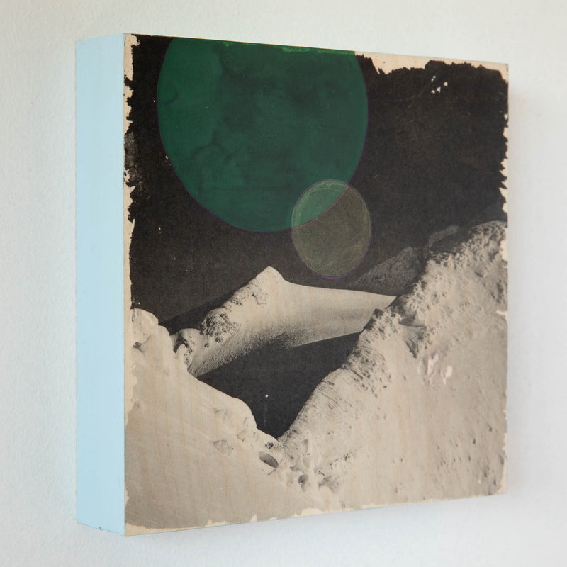 'Transparent Shadow' 8x8 Original Mixed Media Transfer