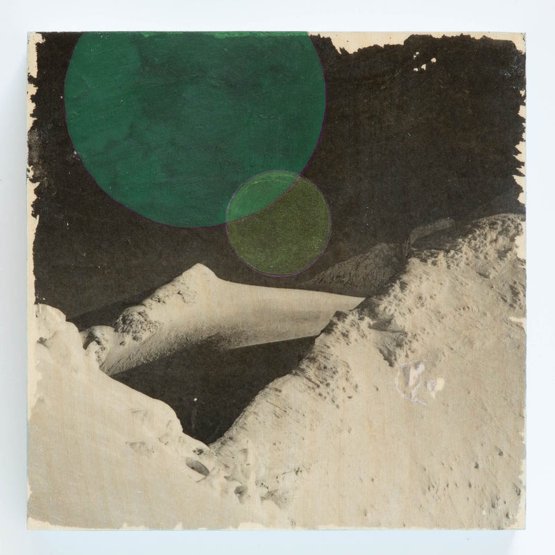 'Transparent Shadow' 8x8 Original Mixed Media Transfer
