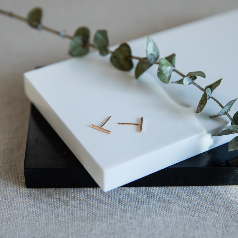 Classic Bar Studs 14k Gold Fill