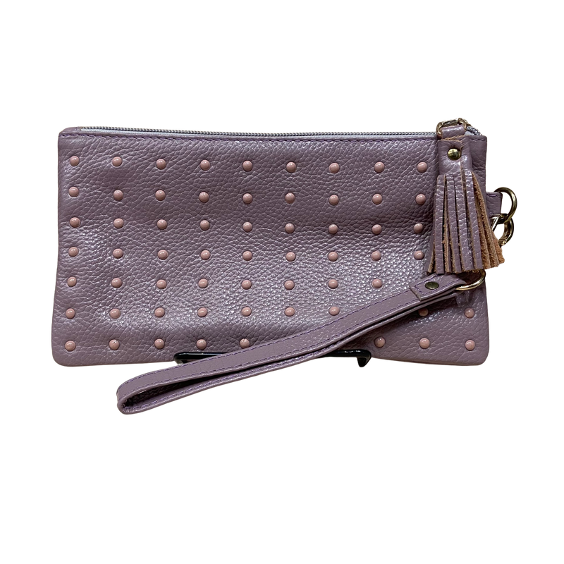 Cheer Clutch in Mauve with Studs