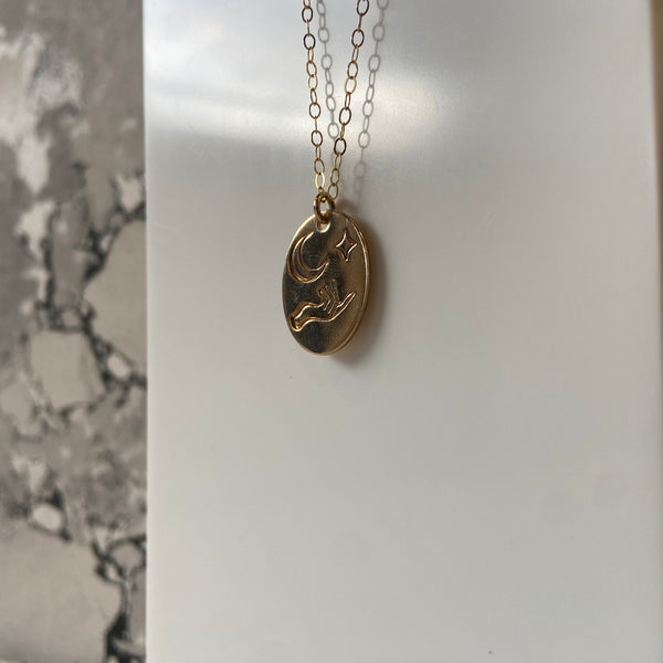 Starkeeper Charm Necklace in 14K Gold Fill